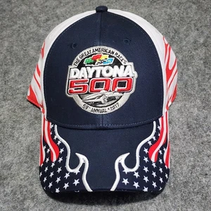 Fanatics Nascar Daytona 500 Patriotic Flames 59th Annual Adjustable Hat Cap EUC - Bild 1 von 8