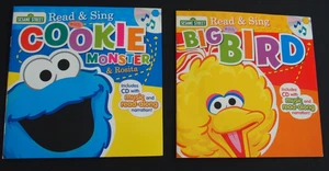 Sesame Street Read & Sing Book CD Big Bird Cookie Monster music and narration - Picture 1 of 2