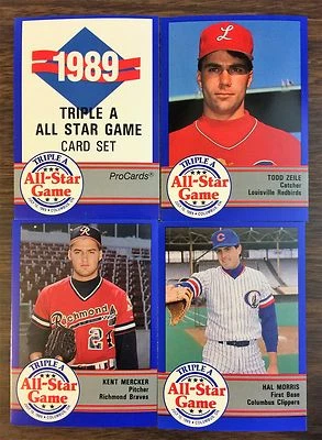 1989 Pro Cards TRIPLE A ALL STARS Minor league Complete Team Set B2018415 - Image 1 of 4