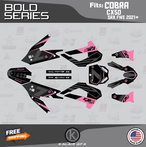 Graphics Kit for COBRA CX50 SRX FWE 2021 Bold - PINK - Picture 1 of 6
