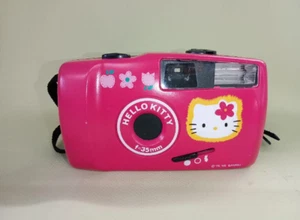 Sanrio Hello Kitty Film Camera 35mm Lens Kawaii Toy Camera From JAPAN - Picture 1 of 5