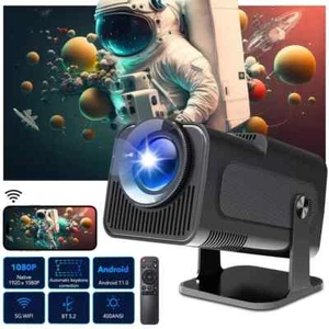 4K Smart Android/iOS Projector 5G WiFi 1080P Home Theater Short Throw Projector - Picture 1 of 21