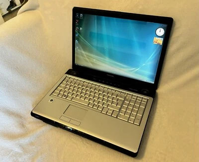 Vintage Toshiba satellite laptop vista  ideal Retro Gaming System, Boots - Image 1 of 4