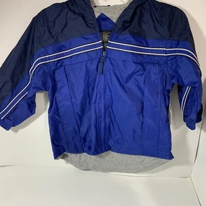 Arizona Boys Royal Blue Lightweight Spring Hooded Jacket 7 LG* - Picture 1 of 3
