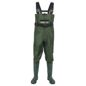 Chest Wader 2-Ply Nylon/PVC Waterproof Fishing Waders for Men and Women Size 8.5 - Picture 1 of 9