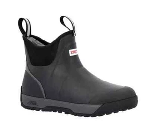 XTRATUF AIM-R000 Men's 6" Ankle Deck Boots Ice Rubber Black Size 7 PR - Picture 1 of 1