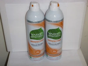 (2)  Seventh Generation Disinfectant Aerosol Sprays - Fresh Citrus - 13.9oz each - Picture 1 of 1