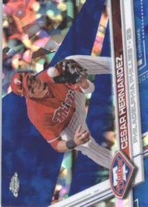 CESAR HERNANDEZ 2017 TOPPS CHROME SAPPHIRE EDITION #222 ONLY 250 MADE - Picture 1 of 2