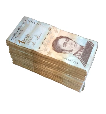 1000 x Venezuela 1 Millón (1.000.000) Bolívares - Billetes moneda CIRCULADA Foto 1 de 4