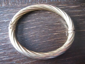 exklusiver Statement Designer Armreif 925er Silber gold vergoldet Italy zeitlos - Picture 1 of 3
