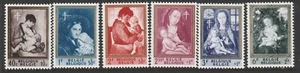 BÉLGICA - 1961 ANTI-TB + Otros Fondos PINTURAS Juego de 6 MUH Madres e Hijos - Imagen 1 de 1