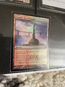 Magic The Gathering Temple of Triumph FOIL Theros ARTIST SIGNED NM MTG Spanish - Picture 1 of 2