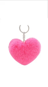 Love Heart Sharp MODELO LLAVERO Colgante Decoración Rosa Rojo - Imagen 1 de 1