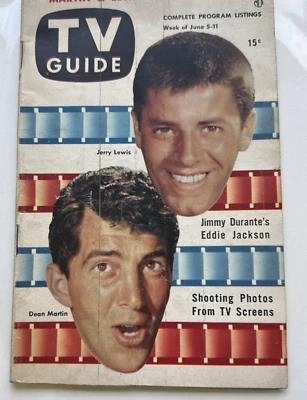 1953 Rare National & Regional TV GUIDE W/ Dean Martin-Jerry Lewis New York - Image 1 of 4