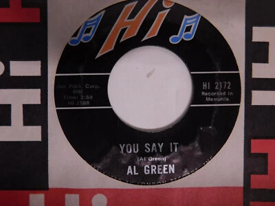 Al Green soul 45 Gotta Find A New World bw You Say It on Hi vintage store stock - Image 1 of 2