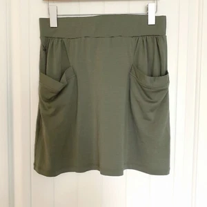 Ibex Women's Merino Wool Market Skirt in Sequoia Green Size M - Picture 1 of 10