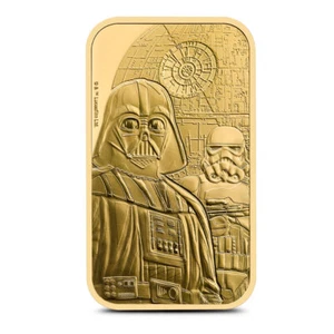 1 oz The Royal Mint Gold Star Wars Dark Side Bar (New) - Picture 1 of 2