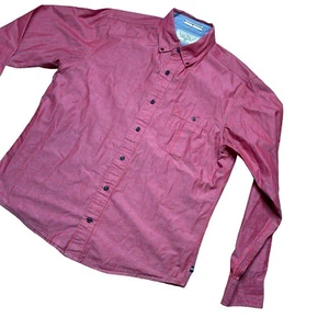 Nautica Button Down Shirt Men's Medium Slim Fit Long Sleeve Striped Sea Voyage - Picture 1 of 8