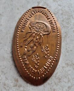New York Aquarium elongated penny Ny Usa cent copper Jellyfish souvenir coin