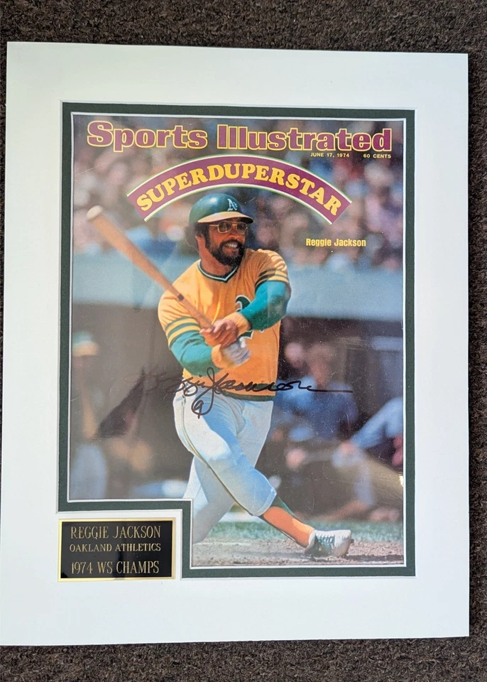 6/17/74 РЕГГИ ДЖЕКСОН С АВТОГРАФОМ Sports Illustrated OAKLAND A'S - Изображение 1 из 1