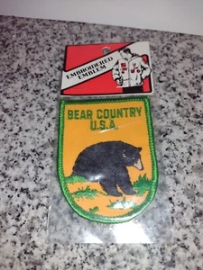BEAR COUNTRY USA Wildlife Park PATCH. Vintage! New in Package. - Picture 1 of 4