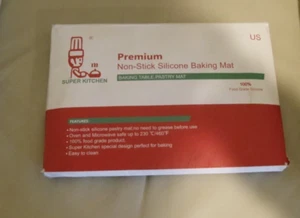 Super Kitchen 28” by 20” Premium Non-Stick Silicone Baking Mat - Picture 1 of 3