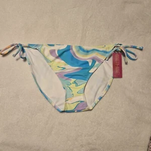 Ninety-Nine Juniors New Marble Dream Side Tie Hipster Swim Bottoms Size XL 15/17 - Picture 1 of 7