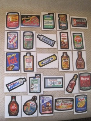 Wacky Packages Topps 1973 Series 2 Tan back – Lot of 25 - Image 1 of 3