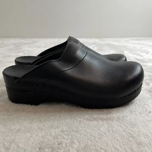 Scarpe zoccoli Dansko Karl uomo taglia 43 US 9,5-10 nere pelle oliata mules $145 - Foto 1 di 11