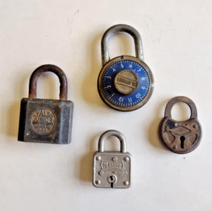 4x Combo & Padlocks Not Working VTG Yale MasterLock C&J & Slaymaker Lot No Keys - Picture 1 of 3