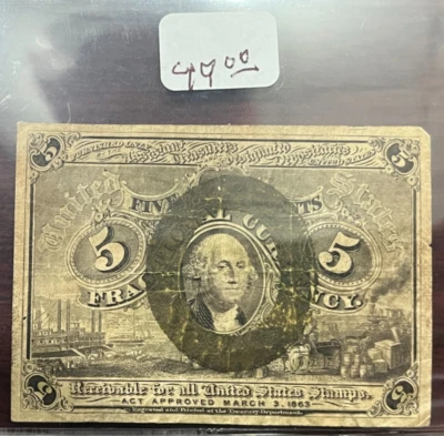 5 Cent Fractional Currency, 2nd. Issue - Image 1 of 2