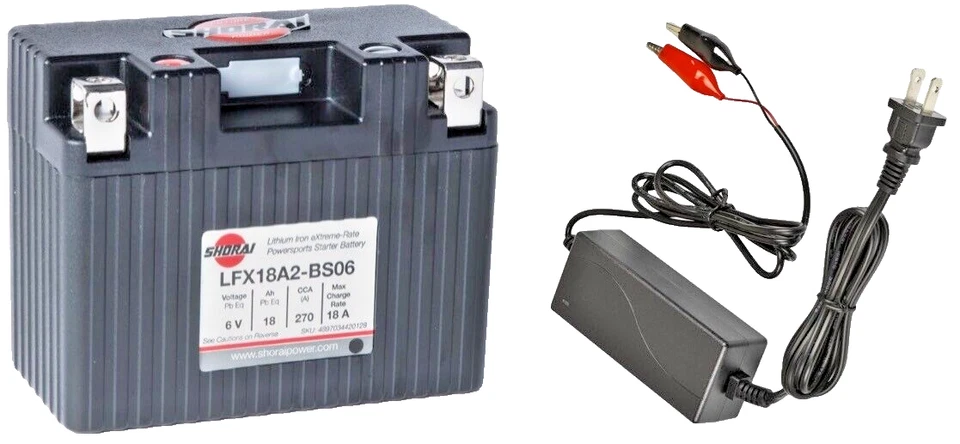 Batería de litio SHORAI Xtreme-Rate con cargador # LFX18A2-BS06 Foto 1 de 1