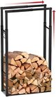 VOUNOT Firewood Log Rack, Retractable Metal Log Store Holder for Outdoor or Ind