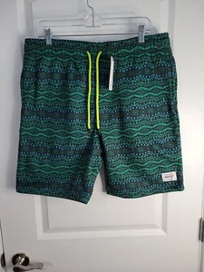 Conspiracy by Wesc Fleece Tie Shorts Marty Teal Tiedye Men Large/Women XL NWT - Picture 1 of 8