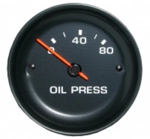 1977 CORVETTE GAUGE-OIL PRESSURE-80 LBS.-WHITE FACE-77 (#E11030) ! - Picture 1 of 1