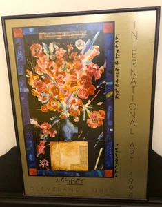 La Liberte signiert International Art Benefit 1994 Cleveland Ohio gerahmter Druck - Bild 1 von 13