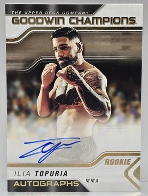 2023 Upper Deck Goodwin 冠军亲笔签名 Ilia Topuria 签名新秀 RC — 第 1/2 张图片