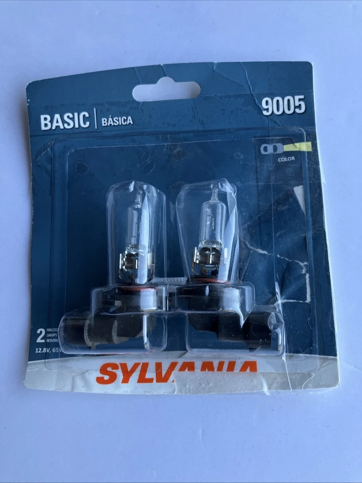 SYLVANIA 9005 Basic Halogen Headlight Bulb 2 Pack BRAND NEW IN PACKAGE - Image 1 of 1