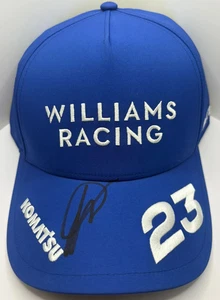 Alex Albon #23 Williams Racing Formula One Driver Signed Blue Puma F1 Cap + COA - Picture 1 of 3