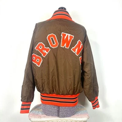 Vintage Brown And Orange Cleveland Browns Holloway Jacket - Image 1 of 4