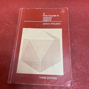 A First Course In Abstract Algebra John Fraleigh 1982 Paperback Book Free P&P - Picture 1 of 9