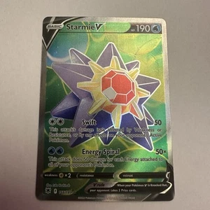 Pokemon Juego de Cartas Coleccionables Starmie V 166/189 Arte Completo Ultra Raro Resplandor Astral Holo - Imagen 1 de 4