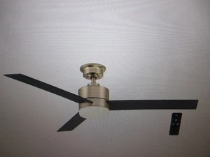 Hampton Bay Madison 52 in. Indoor Brushed Gold Ceiling Fan with LED & Remote - Picture 1 of 6