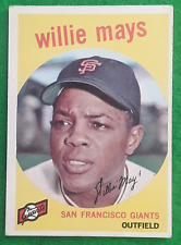 1959 Topps Baseball # 50 Willie Mays Excellent High Grade Card