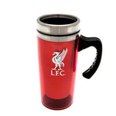 Liverpool FC Official ALUMINIUM TRAVEL JOURNEY COFFEE TEA MUG NEW XMAS GIFT - Image 1 of 4