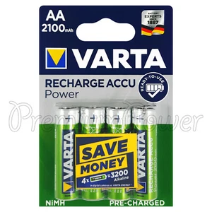 4 x Varta AA 2100mAh batteries Rechargeable Ni-MH 1.2V HR6 LR6 Stilo Accu Power - Picture 1 of 2