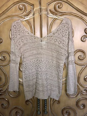 American Rag Cie женщин размер маленький коренастый открытый вязаный свитер б/у в отличном состоянии - Изображение 1 из 4