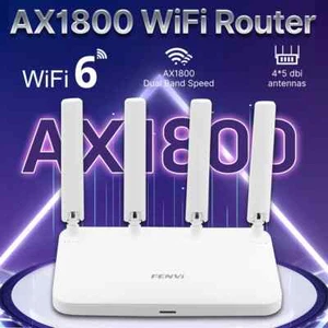 WiFi6 Wireless Router mesh Router Dual Band Gigabit 4 Gain Antenna Wifi Router - Picture 1 of 13