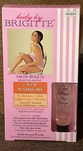 NEW BODY BY BRIGITTE Hair Remover Wax Strip Kit Brows, Chin, Upper Lip  - Picture 1 of 5