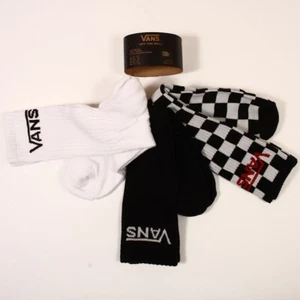 Paquete de 3 calcetines crew para hombre Vans Off The Wall talla EE. UU. 9.5-13 - Imagen 1 de 1